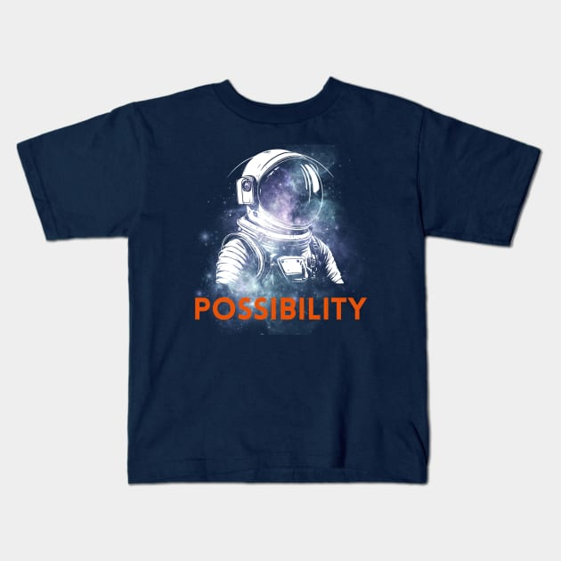 Space - Possibilities Kids T-Shirt by Rissenprints